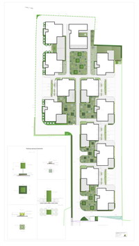 Modernistyczne apartamenty i zieleń w formie minimalistycznej